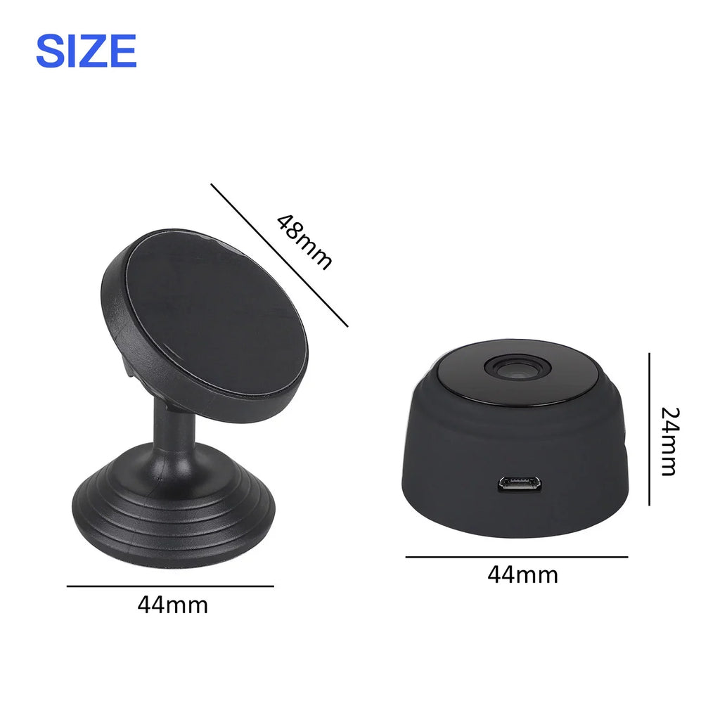 SZDUDU Mini Wireless Security Camera - Full HD 720P, Night Vision, Motion Detection, Perfect for Home, Car, Office, and Outdoor Use