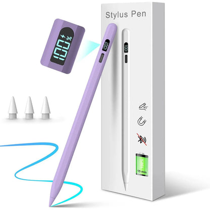 MEKO LED Stylus Pen for iPad (10th/9th/8th/7th/6th Gen), Pro (11"/12.9" M4), Air (5/4/3 M2), Mini (6/5) - Fast Charging, Palm Rejection, Tilt Sensitivity with LED Power Indicator