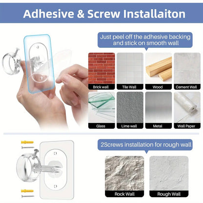 Innovative Drill-Free Ceiling-Mount Curtain Rod Brackets with Easy Self-Adhesive Installation for a Seamless Home Upgrade