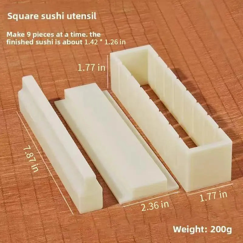 Ultimate Sushi Mold Kit: Easy Home Sushi Maker with Seaweed Rice Roll Tool and Complete Nori Set