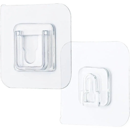 Wall Hooks Organizer with Double-Sided Adhesive Suction Cups - Available in 5, 10, or 15 Pairs for Kitchen and Bathroom Storage Solutions