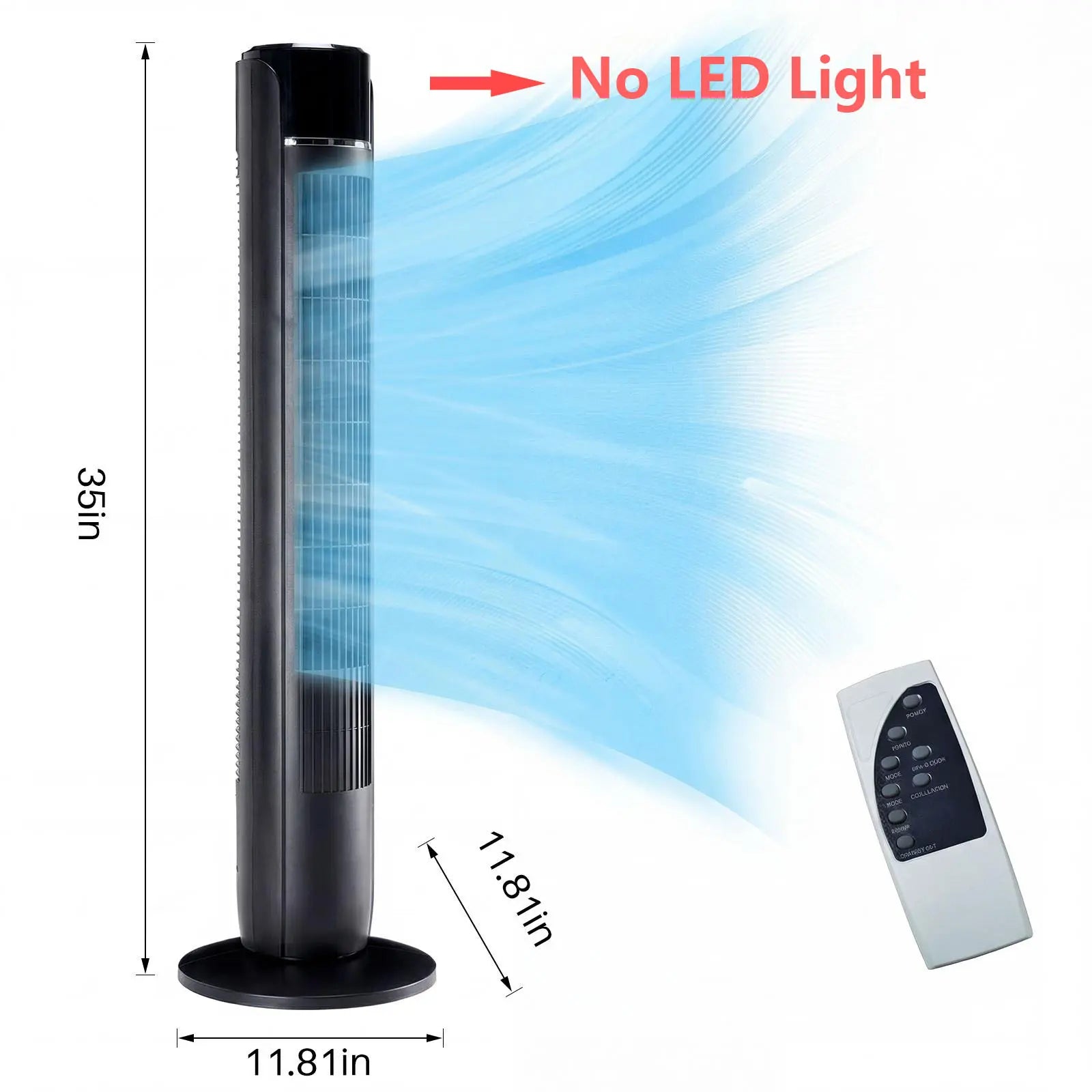 Whisper-Quiet 28dB Tower Fan with 12-Hour Timer & Smart Auto Mode - 64° Oscillating Bladeless Cooling Fan for Bedroom & Home Office