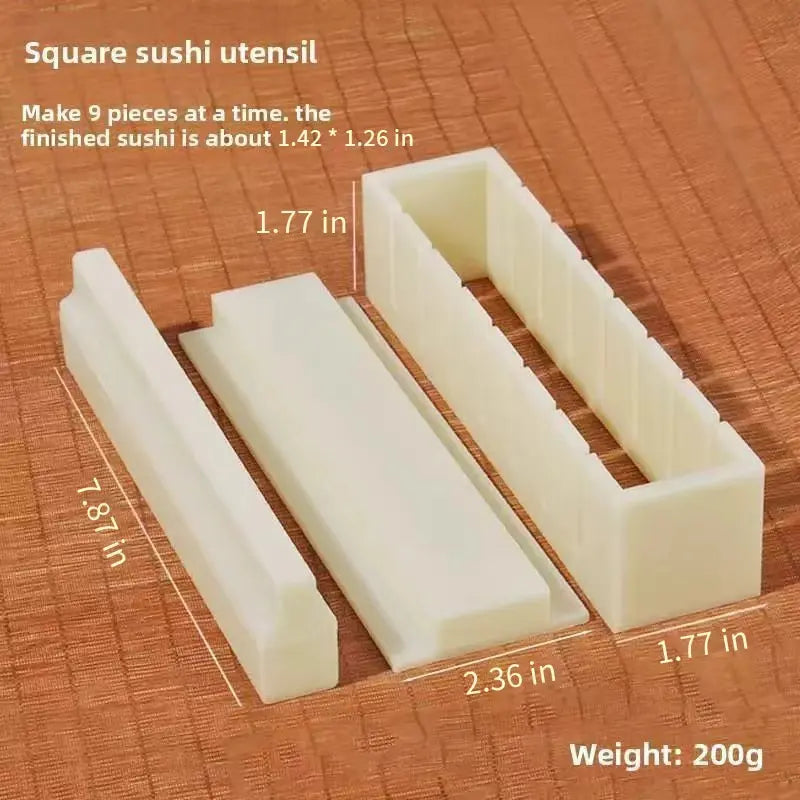 Ultimate Sushi Mold Kit: Easy Home Sushi Maker with Seaweed Rice Roll Tool and Complete Nori Set