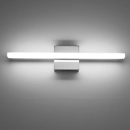 24-Inch LED Vanity Light Bar - Contemporary 14W IP44 Bathroom Fixture with Cool White 6000K for Enhanced Mirror Illumination