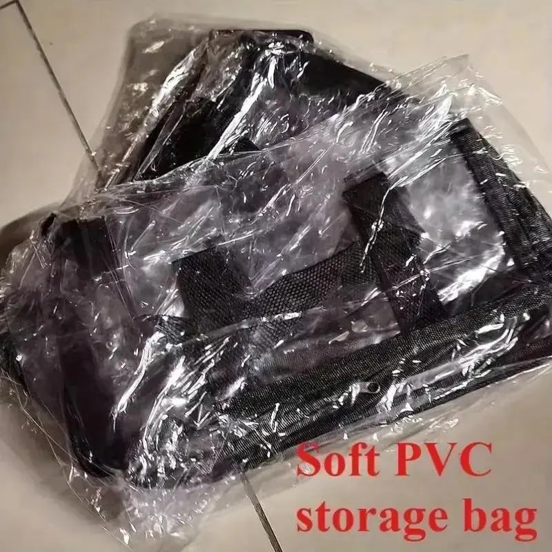 Large Clear Heavy-Duty Plastic Storage Box with Hinged Lid - High Capacity Organizer for Home, Camping, Travel, Attic, and Moving - Free Shipping Available