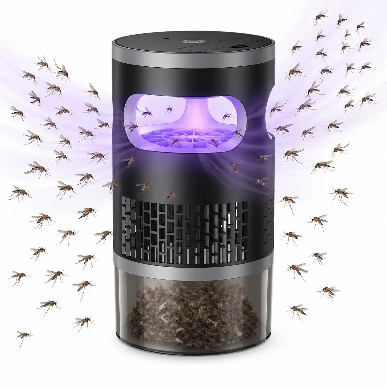 Summervibes Indoor Insect Trap - Ultimate UV Light & Suction Solution for Mosquitoes, Fruit Flies, Gnats & Moths - Silent, Safe & Effective for Your Home