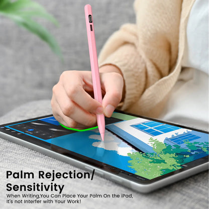 MEKO LED Stylus Pen for iPad (10th/9th/8th/7th/6th Gen), Pro (11"/12.9" M4), Air (5/4/3 M2), Mini (6/5) - Fast Charging, Palm Rejection, Tilt Sensitivity with LED Power Indicator
