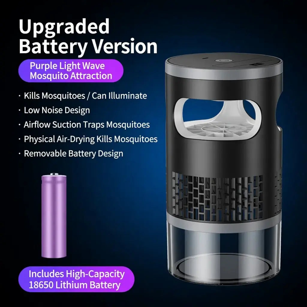 Summervibes Indoor Insect Trap - Ultimate UV Light & Suction Solution for Mosquitoes, Fruit Flies, Gnats & Moths - Silent, Safe & Effective for Your Home
