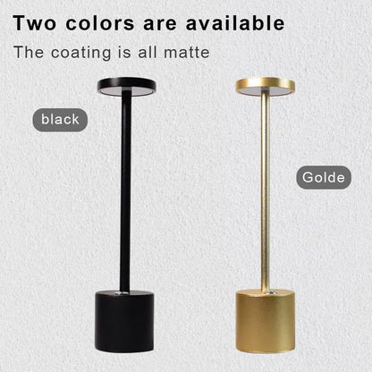 Contemporary Touch-Control LED Table Lamp, Rechargeable Portable Ambient Light for Home, Living Room, and Bedroom Decor