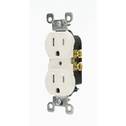 15 Amp 125V Duplex Outlet/Receptacle, White, Pack of 10, Model 5320-WMP