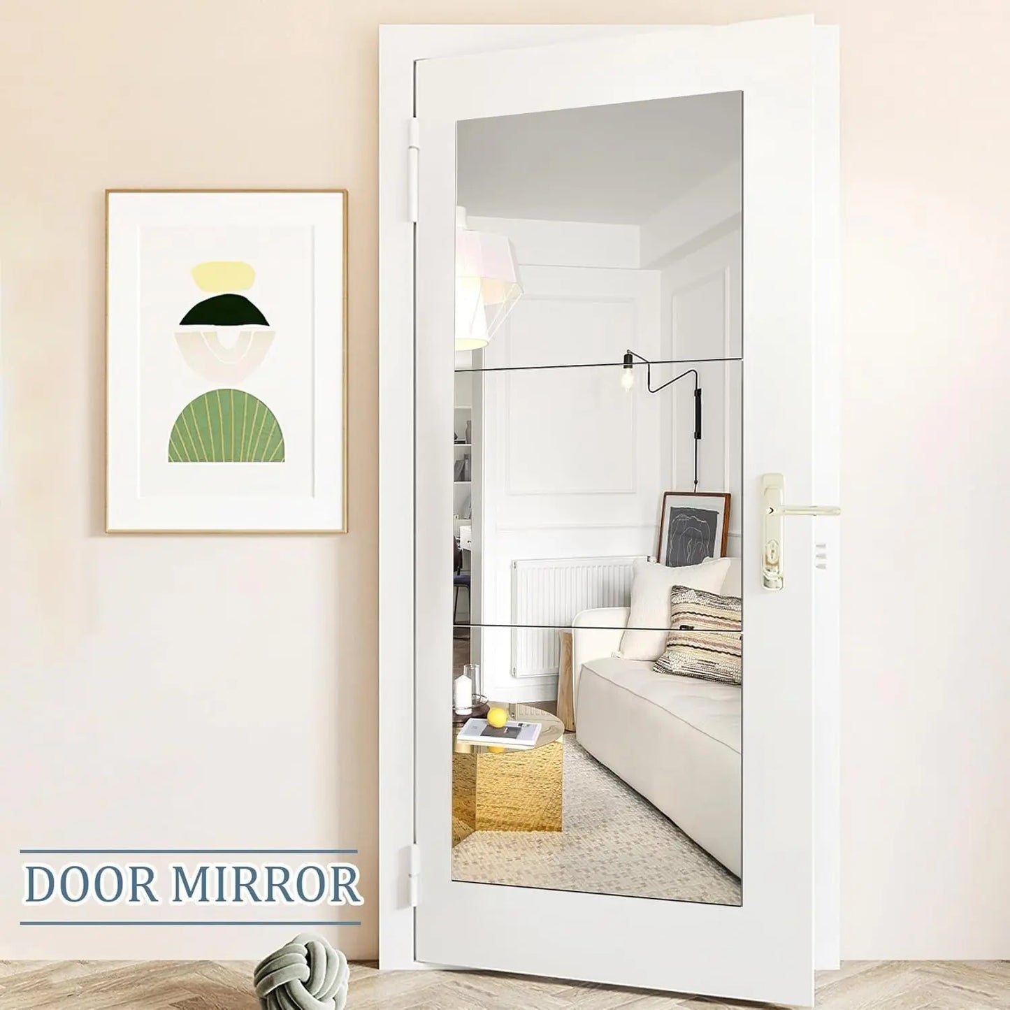 Acrylic Self-Adhesive Mirror Tiles - Flexible Decorative Wall Stickers, Available in 20x24 Inches and 20x60 Inches, 3mm Thick, Ideal for Bedroom, Gym, Ceiling, and Home Fitness Applications