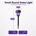 Solar-Powered Mosquito Zapper & Garden Stake Light – Dual Mode Insect Killer & Pathway Illumination, Weather Resistant, Easy Setup, Available in Round & Square Designs