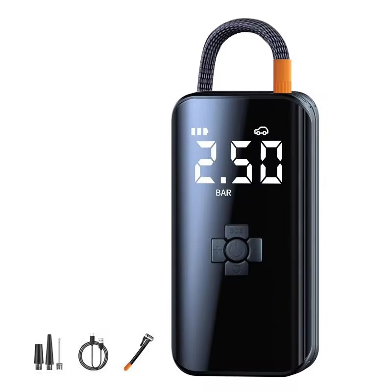 Wireless Portable Air Compressor - Electric Tire Inflator for Motorcycles, Bicycles, Boats, and More