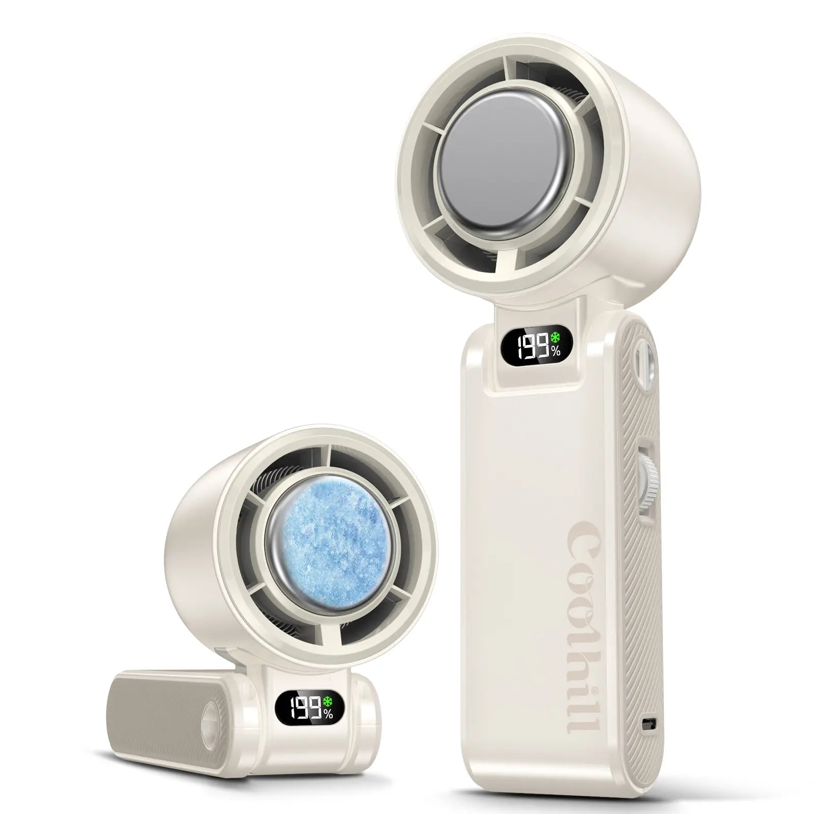 Coolhill Foldable High-Speed Handheld Fan - 199 Adjustable Levels for Ultimate Summer Comfort and Travel Essentials