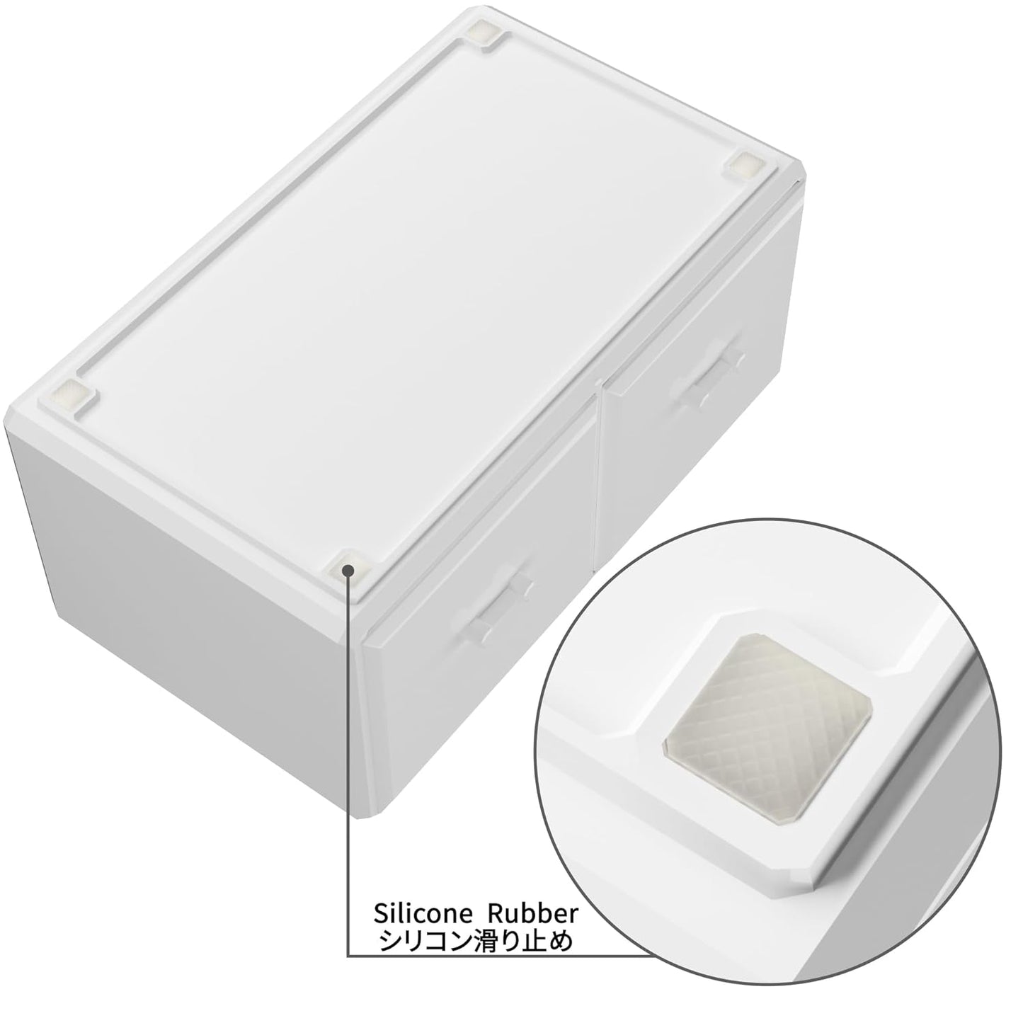 Cosmetic Organizer with 12 Drawer Storage System in White