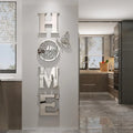 Modern Home Decor Wall Signs - Large Silver Letter Mirror Stickers for Living Room, Bedroom, and Farmhouse - 49.2 x 15.7 Inches Bird Wall Art