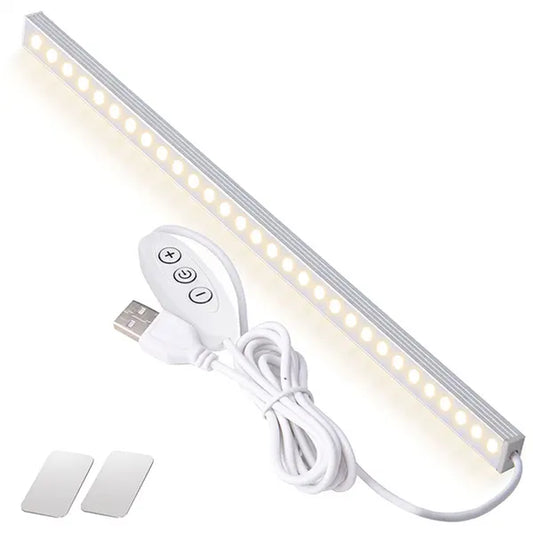 USB LED Under-Cabinet Lighting - Tool-Free Magnetic Installation in 1 Minute, Sleek 0.3-Inch Profile for Kitchen and Workspace